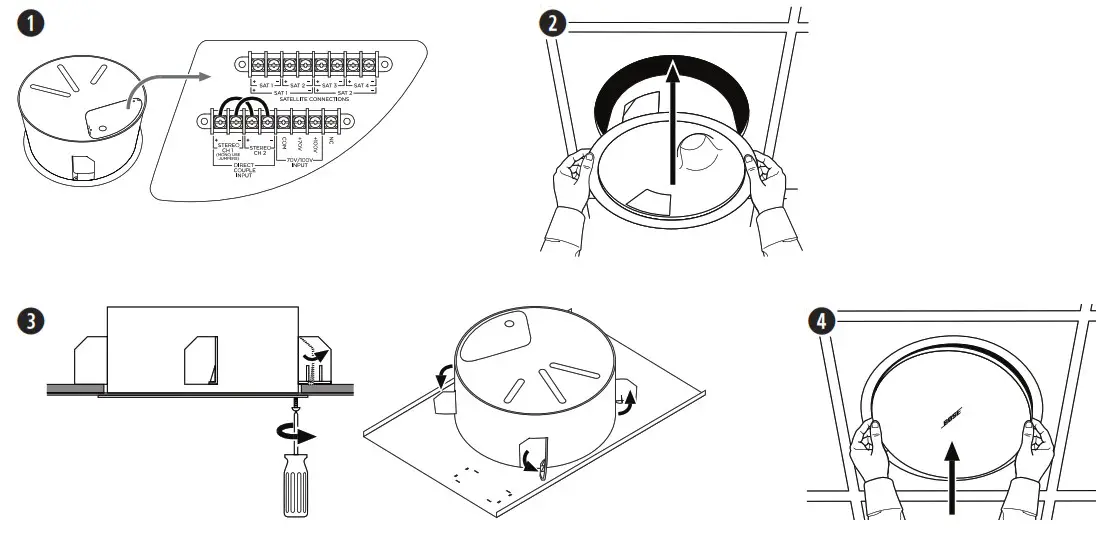 BOSE FreeSpace 3 Subwoofer Satellite Systems - Installation 1