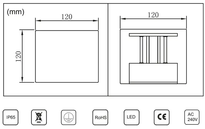 HALCYON EX919 Dimmable LED Wall Light - Diogram