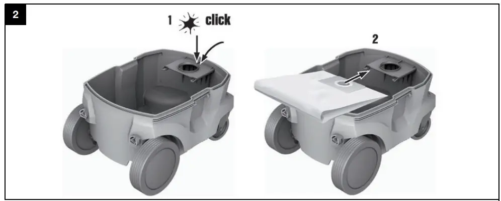 Fitting a dust filter