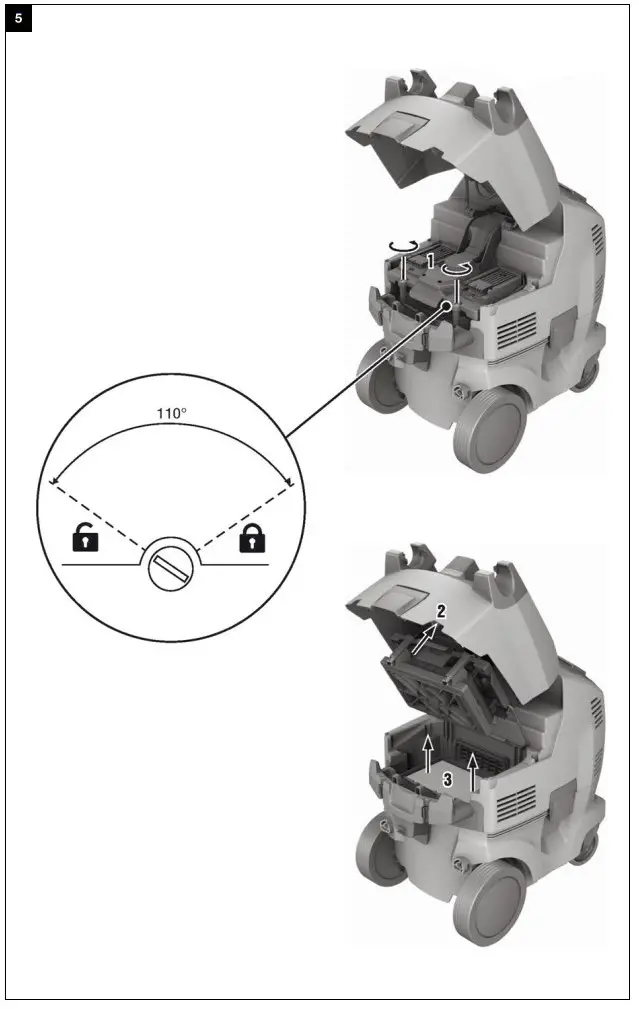 Removing the filter element
