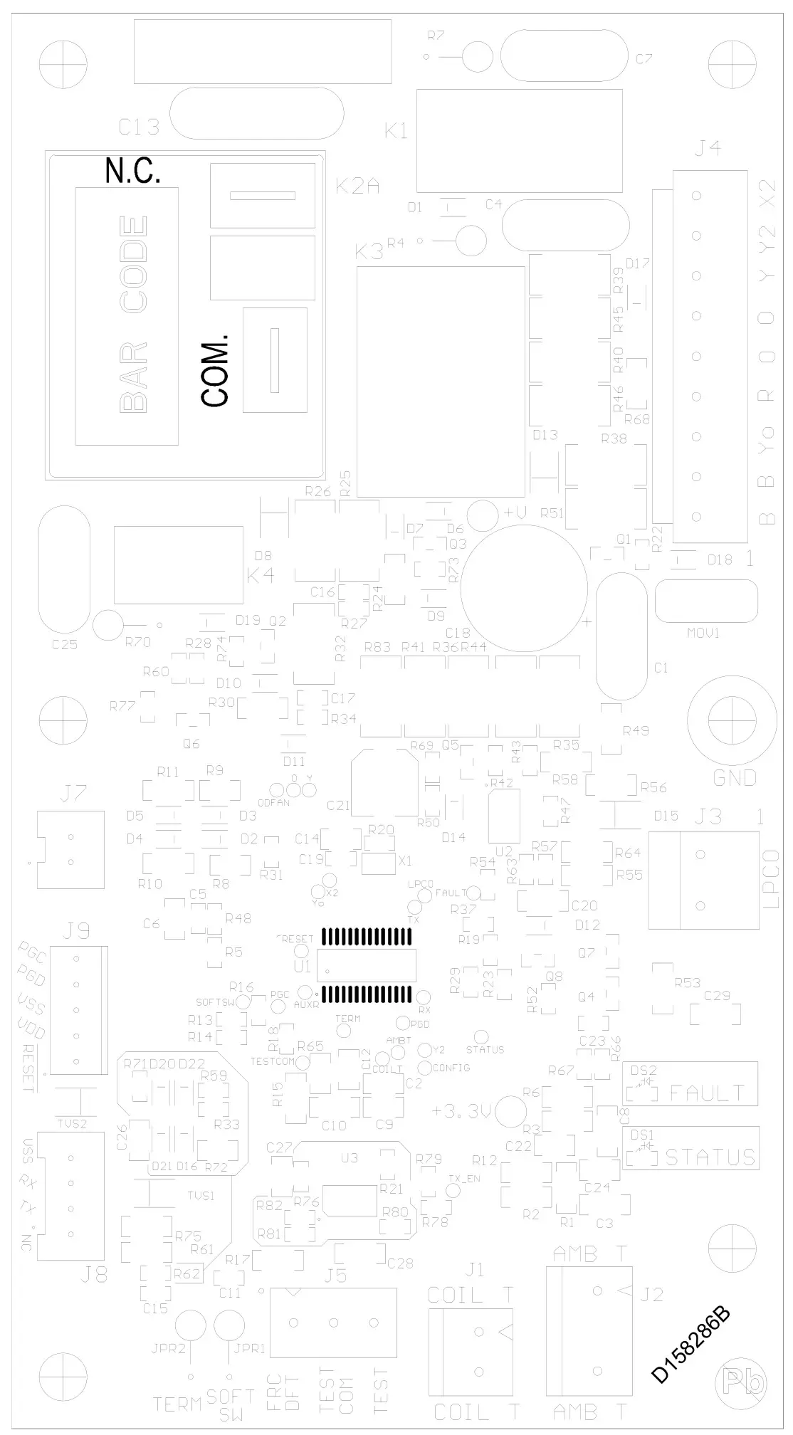 TRANE 4WCC4024E1000A Single Packaged Heat Pump - Defrost Control