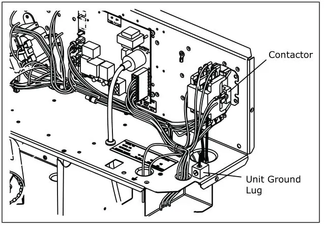 TRANE 4WCC4024E1000A Single Packaged Heat Pump - Table 8. Power Connections