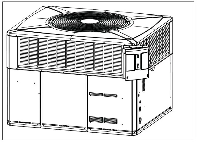 TRANE 4WCC4024E1000A Single Packaged Heat Pump - Table 9. Mounted Disconnect Location