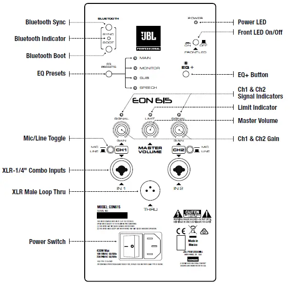 JBL EON615 Professional Speaker fig-12