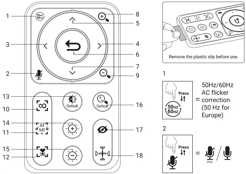 Sandberg 134 39 Streamer USB Webcam Pro Elite - Remote control 1