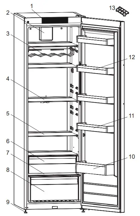 Cylinda K4485XRFHE Refrigerator - APPLIANCE1