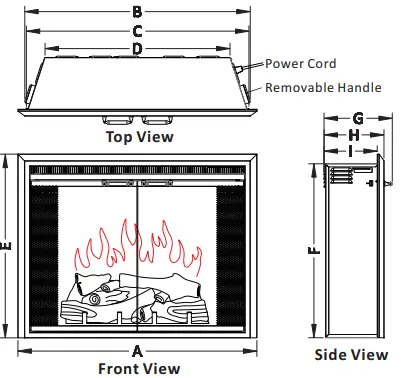 PuraFlame-EF42B-Electric-Fireplace-Insert-fig-1