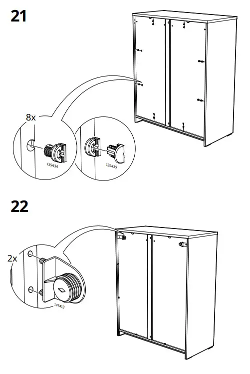 IKEA SYVDE Cabinet with Glass Doors - fig 13