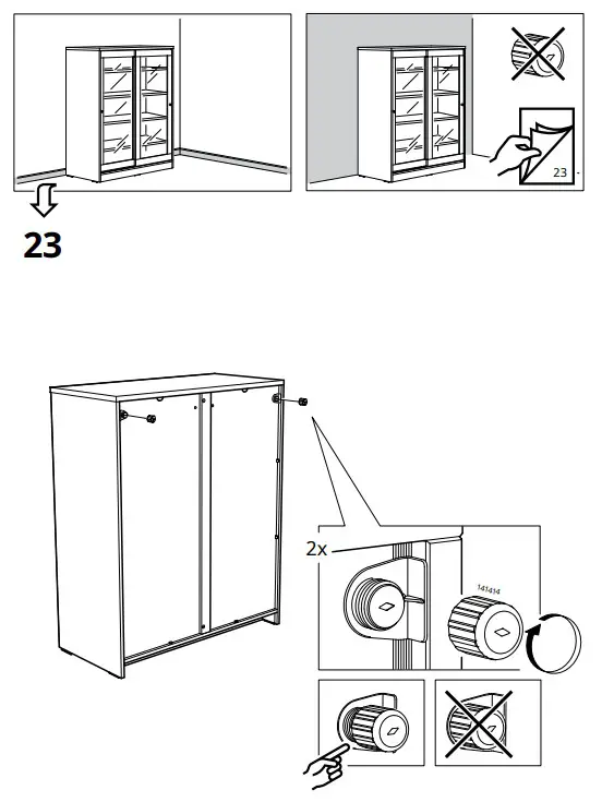 IKEA SYVDE Cabinet with Glass Doors - fig 14
