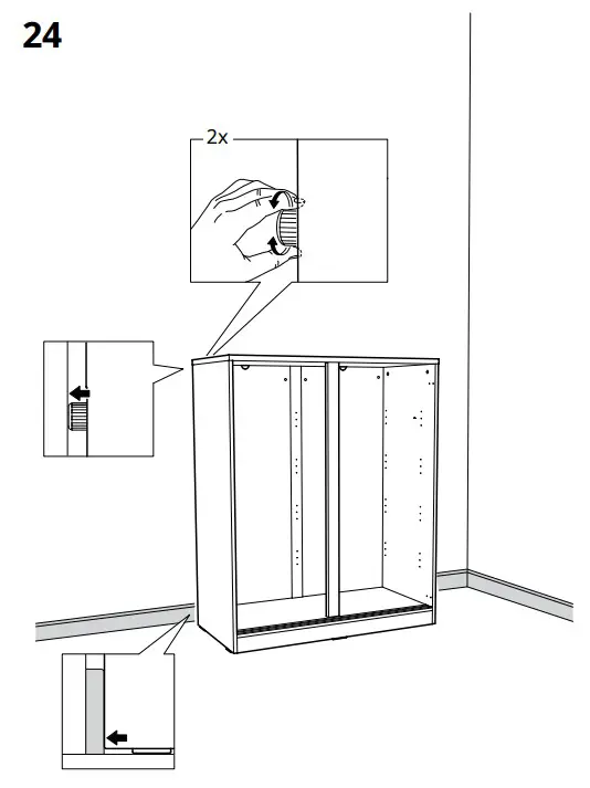 IKEA SYVDE Cabinet with Glass Doors - fig 15