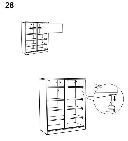 IKEA SYVDE Cabinet with Glass Doors - fig 18