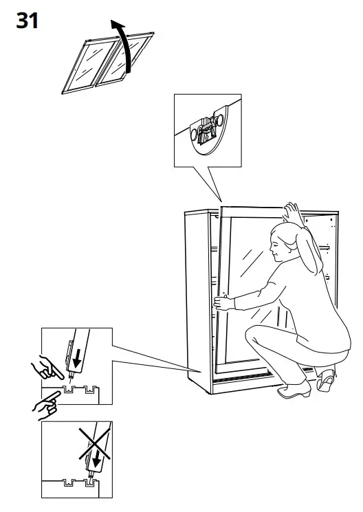 IKEA SYVDE Cabinet with Glass Doors - fig 20