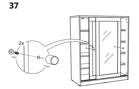IKEA SYVDE Cabinet with Glass Doors - fig 24