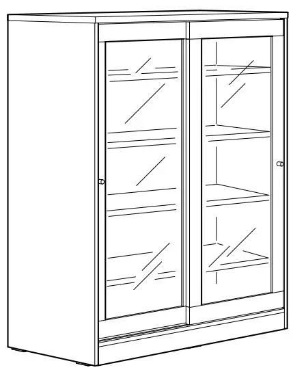 IKEA SYVDE Cabinet with Glass Doors - fig 17