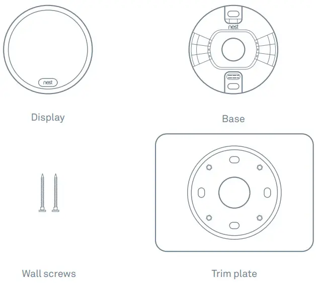nest B08K2M13NY Thermostat E Smart Thermostat - In the box