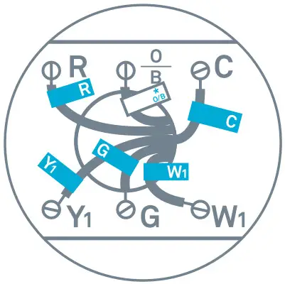 nest B08K2M13NY Thermostat E Smart Thermostat - Label the wires
