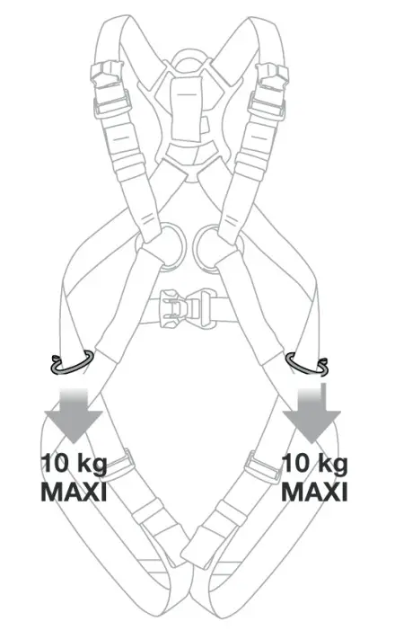 PETZL CSA Z259.10 18 Class A L Full Body Fall Arrest Harness - setup 6