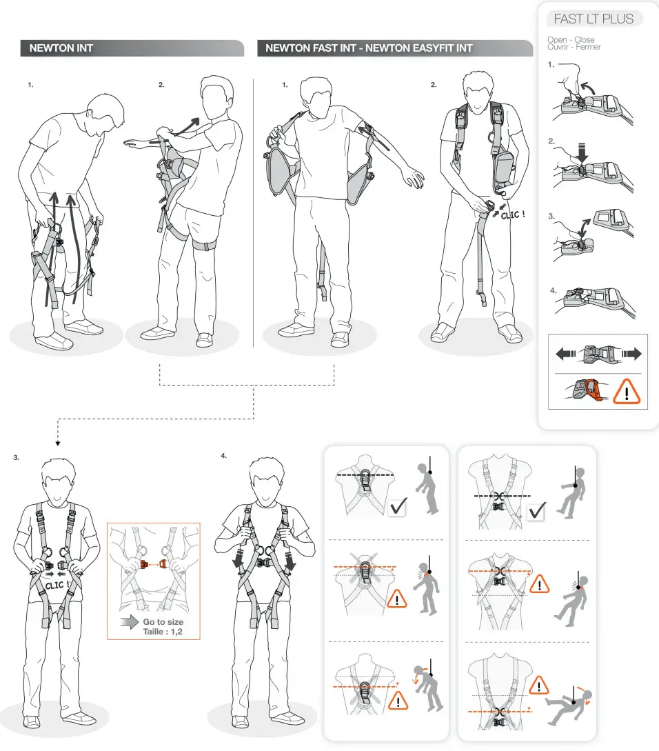 PETZL CSA Z259.10 18 Class A L Full Body Fall Arrest Harness - setup