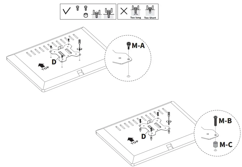 V I V O STAND-V032,W Steel Dual Monitor Desk Mount - ASSEMBLY STEPS 7