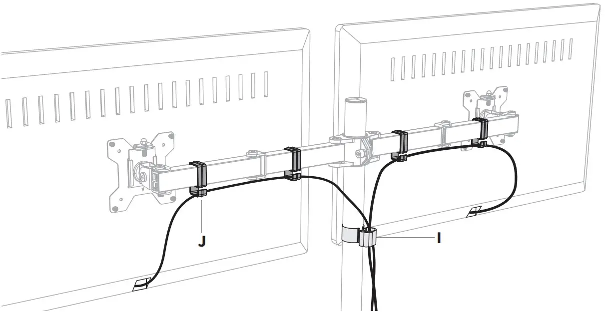 V I V O STAND-V032,W Steel Dual Monitor Desk Mount - ASSEMBLY STEPS 9