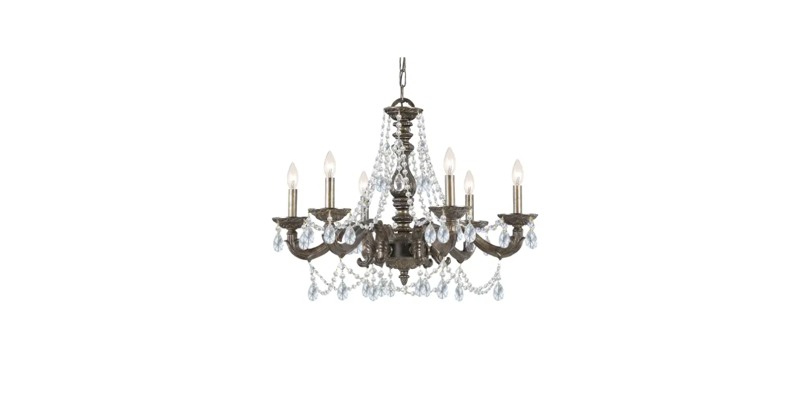 Crystorama 5026-vb-cl-saq Six Light Chandelier Paris Market Instruction Manual Crystorama 5026-vb-cl-saq Six Light Chandelier Paris Market Instruction Manual