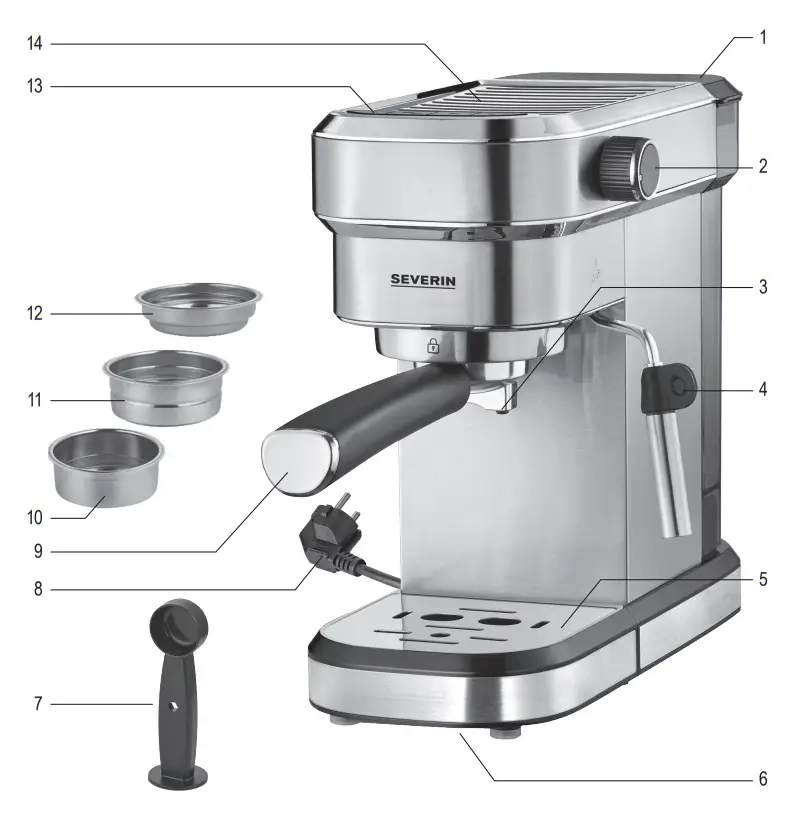 SEVERIN KA 5994 Espresso Maker - fig1