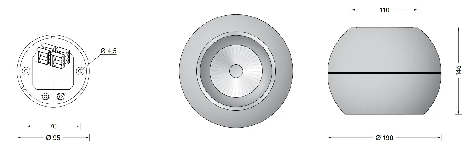 BEGA 50859 6 STUDIO LINE LED Ceiling Luminaire