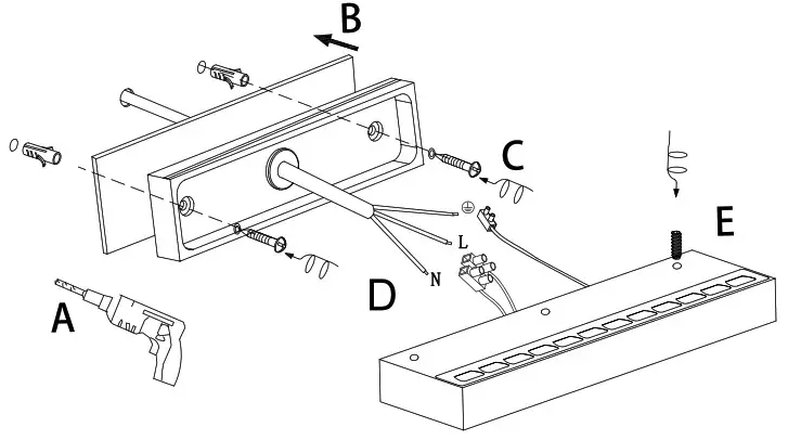 HALCYON U972 Dimmable LED Wall Light - Installation Instruction