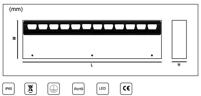 HALCYON U972 Dimmable LED Wall Light - Product Parameter