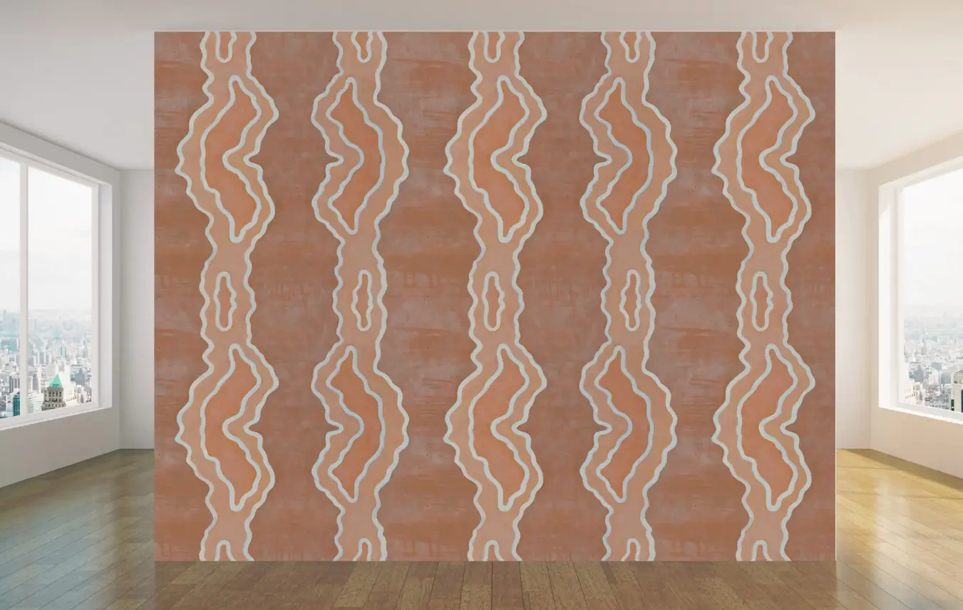 RICCI STUDIO Printed Artisan-Style Wallpaper-product