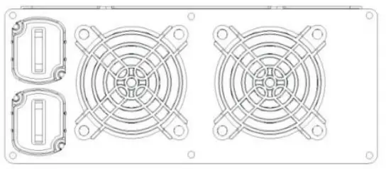The Rear Panel of 2000W, 2500W, 3ll00W and 4000W Pure Sine Inverter