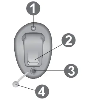 Miracle-Ear MEMINI Mirage IIC Hearing Aid - CIC