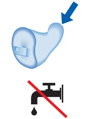 Miracle-Ear MEMINI Mirage IIC Hearing Aid - casing