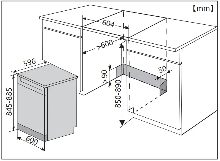 Hisense HS622E90BUK Dishwasher - fig 34