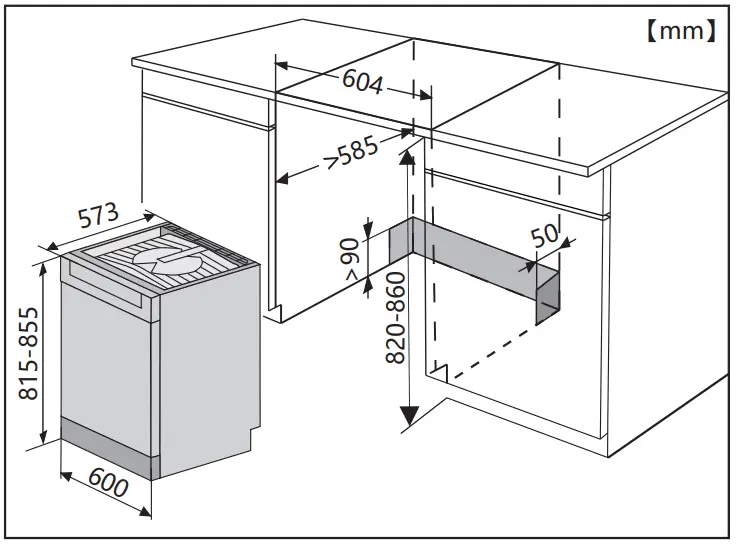Hisense HS622E90BUK Dishwasher - fig 35