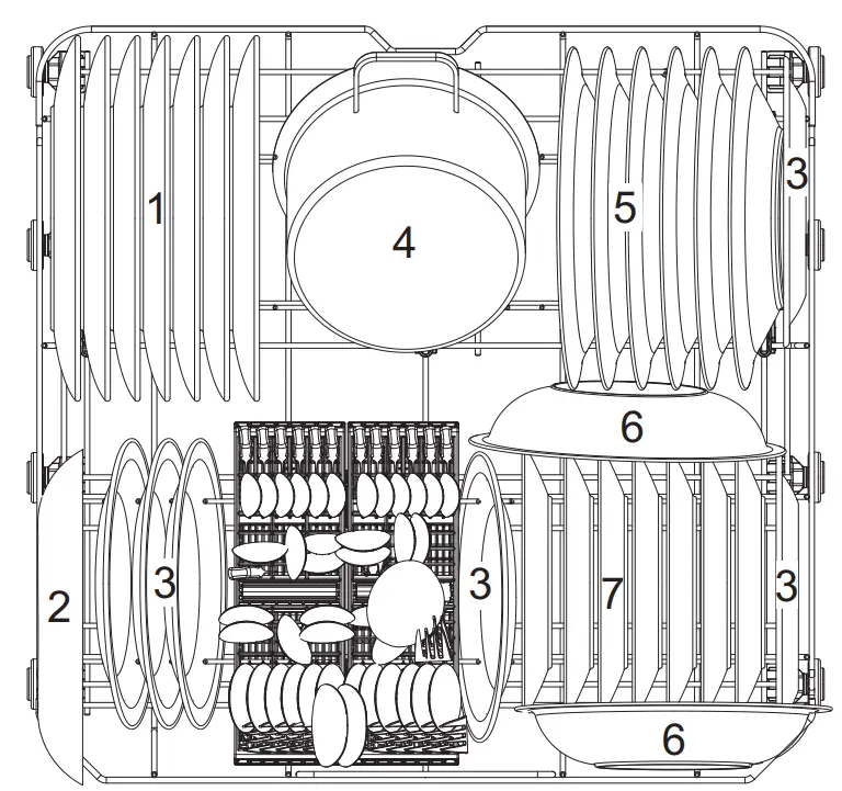 Hisense HS622E90BUK Dishwasher - fig 45