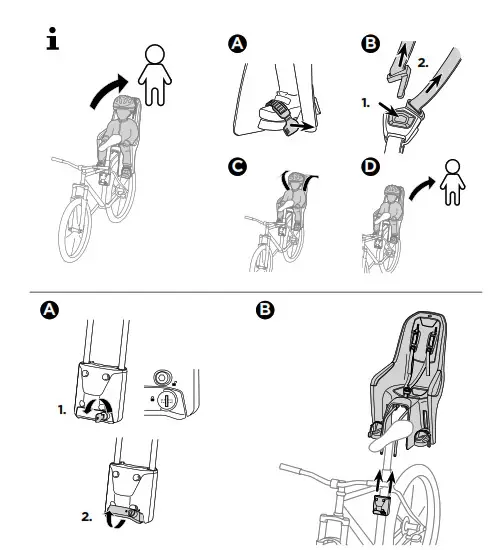 THULE 100109, 100110, 100111 RideAlong Lite Child Bike Seat - fig 255