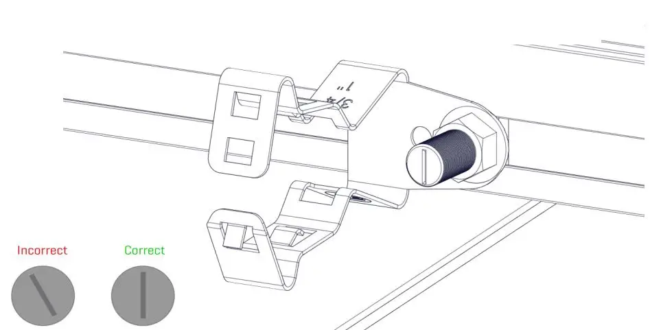 K2 systems 4000279 K2 Conduit Clamp CrossRail Kit User Guide - Place conduit clamp using the rail attachment