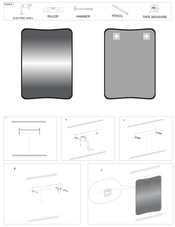 Lyfco 206-6-191 58x80cm Tiffany Mirror - Fig 1
