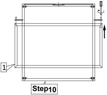 Hartford MX19081-4-P 4 Light Black Gold Small Island Pendant S10