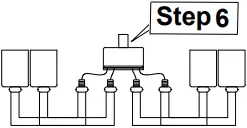 Hartford MX19081-4-P 4 Light Black Gold Small Island Pendant S6