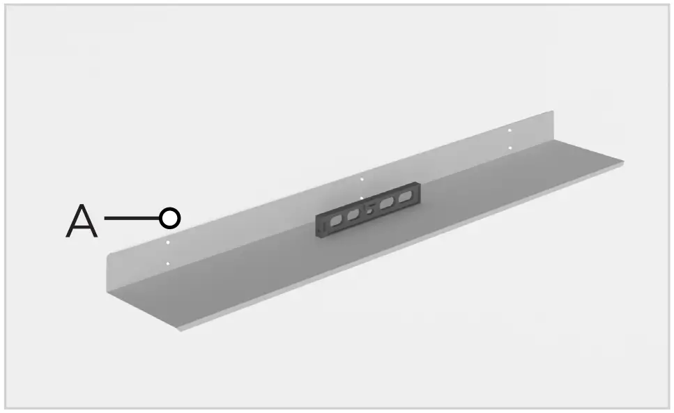 MH LONDON MH-ST-328 Billy Black Iron Floating Shelf - Fig 8