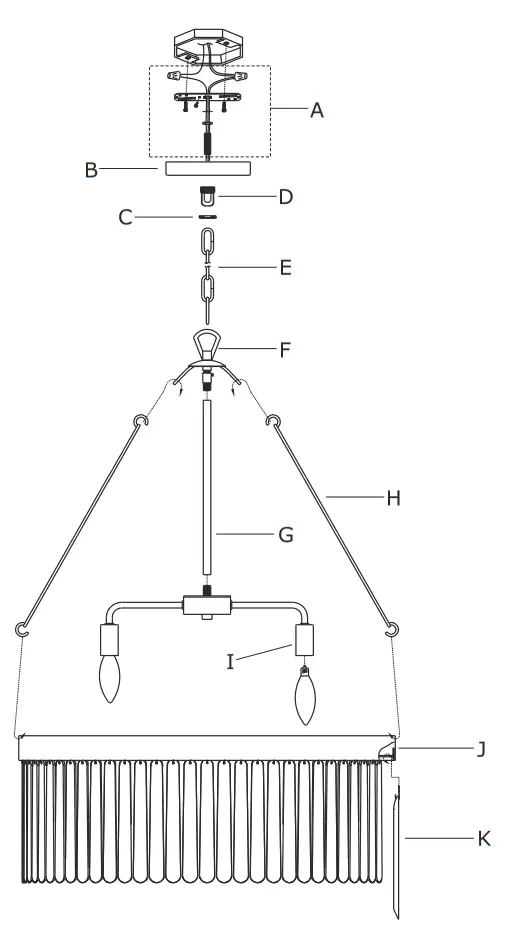 CRYSTORAMA EMO 5406-BF Emory Eight Light Chandelier  - fig1