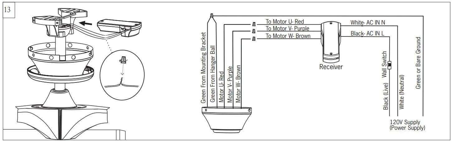 VISUAL COMFORT 3MAVR60XXX Series Ceiling Fan - fig 13