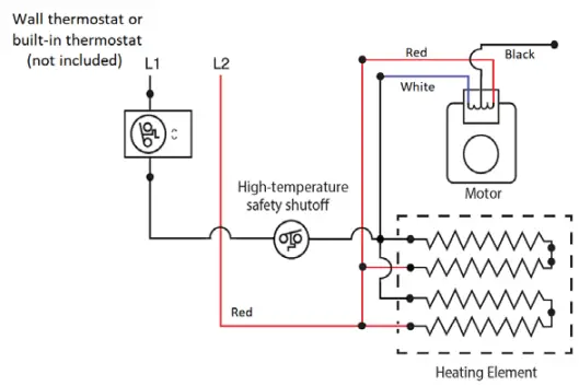 Internal Heater Wiring Diagrams