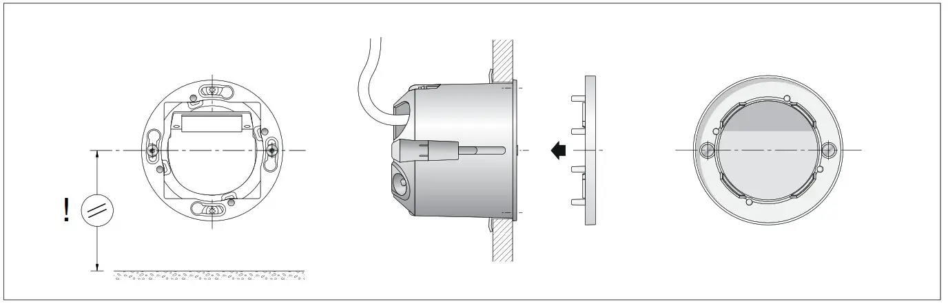 BEGA 50 155.2 Recessed Wall Luminaire for Indoor Use - fig