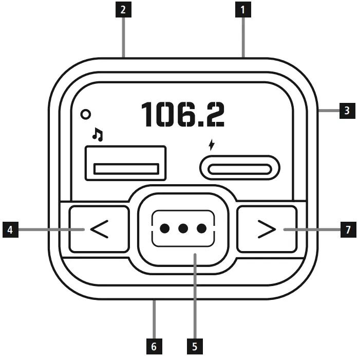 hama 00014170 FM Transmitter with Bluetooth Function - Description