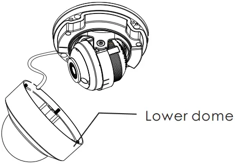 speco technologies O8VD2 8 Megapixel H.265 IP Dome Camera - Lower dome