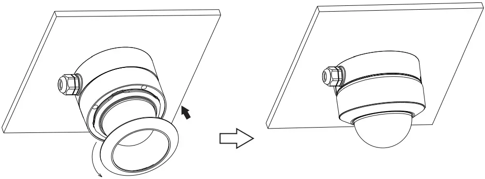 speco technologies O8VD2 8 Megapixel H.265 IP Dome Camera - clockwise until
