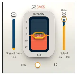 WAVES Renaissance Bass Rich Bass Enhancement for Music and Voice - Interface 2